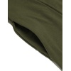 image:imageCOOFANDY Long Hooded Cardigan Ruffle Shawl Collar Open Front Lightweight Drape Cape Overcoat with PocketsArmy Green