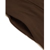 image:imageCOOFANDY Long Hooded Cardigan Ruffle Shawl Collar Open Front Lightweight Drape Cape Overcoat with PocketsBrown
