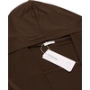 image:imageCOOFANDY Long Hooded Cardigan Ruffle Shawl Collar Open Front Lightweight Drape Cape Overcoat with PocketsBrown