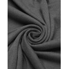 image:imageCOOFANDY Long Hooded Cardigan Ruffle Shawl Collar Open Front Lightweight Drape Cape Overcoat with PocketsMiddle Grey