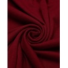 image:imageCOOFANDY Long Hooded Cardigan Ruffle Shawl Collar Open Front Lightweight Drape Cape Overcoat with PocketsWine Red