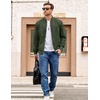 image:imageCOOFANDY Men Bomber Jacket Lightweight Casual Windbreaker Zip Up Coat Fashion Stylish Fall Jackets with PocketArmy Green