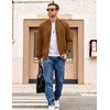 image:imageCOOFANDY Men Bomber Jacket Lightweight Casual Windbreaker Zip Up Coat Fashion Stylish Fall Jackets with PocketBrown