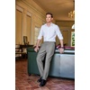 image:imageCOOFANDY Men Classic Fit Dress Pant Casual Flat Front Pant Expandable Waist Suit PantAdark Grey Heather