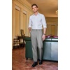 image:imageCOOFANDY Men Classic Fit Dress Pant Casual Flat Front Pant Expandable Waist Suit PantAdark Grey Heather