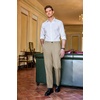 image:imageCOOFANDY Men Classic Fit Dress Pant Casual Flat Front Pant Expandable Waist Suit PantAlight Khaki