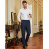 image:imageCOOFANDY Men Classic Fit Dress Pant Casual Flat Front Pant Expandable Waist Suit PantAnavy Blue