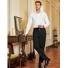 image:imageCOOFANDY Men Classic Fit Dress Pant Casual Flat Front Pant Expandable Waist Suit PantBlack