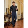image:imageCOOFANDY Men Classic Fit Dress Pant Casual Flat Front Pant Expandable Waist Suit PantNavy Blue