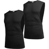 image:imageCOOFANDY Men Workout Tank Top 2 Pack Gym Bodybuilding Sleeveless Muscle T ShirtsBlackBlack2pcs