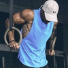 image:imageCOOFANDY Men Workout Tank Top 2 Pack Gym Bodybuilding Sleeveless Muscle T ShirtsBlackLight Blue2pcs