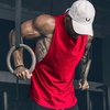 image:imageCOOFANDY Men Workout Tank Top 2 Pack Gym Bodybuilding Sleeveless Muscle T ShirtsBlackRed2pcs