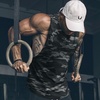 image:imageCOOFANDY Men Workout Tank Top 2 Pack Gym Bodybuilding Sleeveless Muscle T ShirtsCamo Black