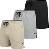 image:imageCOOFANDY Mens 2 Pack Gym Workout Shorts Quick Dry Athletic Shorts 5 Inch Lightweight Sports Running Shorts with Pockets3 Pack BlackKhakiGrey