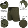 image:imageCOOFANDY Mens 2 Pack Gym Workout Shorts Quick Dry Athletic Shorts 5 Inch Lightweight Sports Running Shorts with Pockets3 Pack BlackWine RedArmy Green