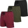image:imageCOOFANDY Mens 2 Pack Gym Workout Shorts Quick Dry Athletic Shorts 5 Inch Lightweight Sports Running Shorts with Pockets3 Pack BlackWine RedArmy Green