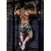 image:imageCOOFANDY Mens 2 Pack Gym Workout Shorts Quick Dry Athletic Shorts 5 Inch Lightweight Sports Running Shorts with PocketsArmy Green CamoGrey Camo