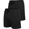 image:imageCOOFANDY Mens 2 Pack Gym Workout Shorts Quick Dry Athletic Shorts 5 Inch Lightweight Sports Running Shorts with PocketsBlackBlack