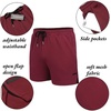 image:imageCOOFANDY Mens 2 Pack Gym Workout Shorts Quick Dry Athletic Shorts 5 Inch Lightweight Sports Running Shorts with PocketsBlackWine Red