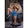 image:imageCOOFANDY Mens 2 Pack Gym Workout Shorts Quick Dry Athletic Shorts 5 Inch Lightweight Sports Running Shorts with PocketsDark GrayLight Blue