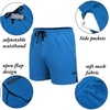 image:imageCOOFANDY Mens 2 Pack Gym Workout Shorts Quick Dry Athletic Shorts 5 Inch Lightweight Sports Running Shorts with PocketsDark GrayLight Blue