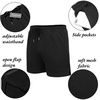 image:imageCOOFANDY Mens 2 Pack Gym Workout Shorts Quick Dry Athletic Shorts 5 Inch Lightweight Sports Running Shorts with PocketsGreyBlack