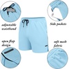 image:imageCOOFANDY Mens 2 Pack Gym Workout Shorts Quick Dry Athletic Shorts 5 Inch Lightweight Sports Running Shorts with PocketsGreySky Blue