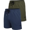 image:imageCOOFANDY Mens 2 Pack Gym Workout Shorts Quick Dry Athletic Shorts 5 Inch Lightweight Sports Running Shorts with PocketsNavy BlueArmy Green