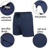 image:imageCOOFANDY Mens 2 Pack Gym Workout Shorts Quick Dry Athletic Shorts 5 Inch Lightweight Sports Running Shorts with PocketsNavy BlueArmy Green