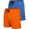 image:imageCOOFANDY Mens 2 Pack Gym Workout Shorts Quick Dry Athletic Shorts 5 Inch Lightweight Sports Running Shorts with PocketsOrangeBlue