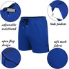 image:imageCOOFANDY Mens 2 Pack Gym Workout Shorts Quick Dry Athletic Shorts 5 Inch Lightweight Sports Running Shorts with PocketsRoyal BlueBlack