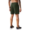 image:imageCOOFANDY Mens 2 Pack Workout Gym Shorts 7 Inch  5 Inch Athletic Shorts Lightweight Casual Jogger Short with Zipper PocketsBlack  Army Green