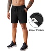 image:imageCOOFANDY Mens 2 Pack Workout Gym Shorts 7 Inch  5 Inch Athletic Shorts Lightweight Casual Jogger Short with Zipper PocketsBlack  Wine Red