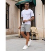image:imageCOOFANDY Mens 2 Pack Workout Gym Shorts 7 Inch  5 Inch Athletic Shorts Lightweight Casual Jogger Short with Zipper PocketsGrey  Black