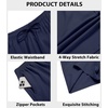 image:imageCOOFANDY Mens 2 Pack Workout Gym Shorts 7 Inch  5 Inch Athletic Shorts Lightweight Casual Jogger Short with Zipper PocketsNavy Blue  Dark Grey