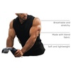 image:imageCOOFANDY Mens 2 Pack Workout Hooded Tank Tops Bodybuilding Muscle Cut Off T Shirt Sleeveless Gym HoodiesBlackblack