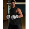 image:imageCOOFANDY Mens 2 Pack Workout Hooded Tank Tops Bodybuilding Muscle Cut Off T Shirt Sleeveless Gym HoodiesBlackwhite