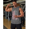 image:imageCOOFANDY Mens 2 Pack Workout Hooded Tank Tops Bodybuilding Muscle Cut Off T Shirt Sleeveless Gym HoodiesUsa Flag2