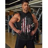 image:imageCOOFANDY Mens 2 Pack Workout Hooded Tank Tops Bodybuilding Muscle Cut Off T Shirt Sleeveless Gym HoodiesUsa Flag2