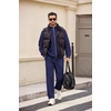 image:imageCOOFANDY Mens 2 Piece Tracksuit Casual Sweatsuits Full Zip Track Suits Jogging Athletic Suit SetsBlue Violet
