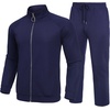 image:imageCOOFANDY Mens 2 Piece Tracksuit Casual Sweatsuits Full Zip Track Suits Jogging Athletic Suit SetsBlue Violet