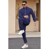 image:imageCOOFANDY Mens 2 Piece Tracksuit Casual Sweatsuits Full Zip Track Suits Jogging Athletic Suit SetsBlue Violet