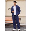 image:imageCOOFANDY Mens 2 Piece Tracksuit Casual Sweatsuits Full Zip Track Suits Jogging Athletic Suit SetsBlue Violet
