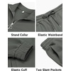 image:imageCOOFANDY Mens 2 Piece Tracksuit Casual Sweatsuits Full Zip Track Suits Jogging Athletic Suit SetsDark Grey