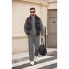 image:imageCOOFANDY Mens 2 Piece Tracksuit Casual Sweatsuits Full Zip Track Suits Jogging Athletic Suit SetsDark Grey