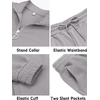 image:imageCOOFANDY Mens 2 Piece Tracksuit Casual Sweatsuits Full Zip Track Suits Jogging Athletic Suit SetsLight Grey