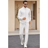 image:imageCOOFANDY Mens 2 Piece Tracksuit Casual Sweatsuits Full Zip Track Suits Jogging Athletic Suit SetsWhite