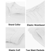image:imageCOOFANDY Mens 2 Piece Tracksuit Casual Sweatsuits Full Zip Track Suits Jogging Athletic Suit SetsWhite