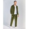 image:imageCOOFANDY Mens 2 Piece Velour Tracksuit Full Zip Jackets Pants Velvet Jogging Suits Sweatsuit SetArmy Green