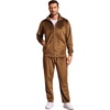 image:imageCOOFANDY Mens 2 Piece Velour Tracksuit Full Zip Jackets Pants Velvet Jogging Suits Sweatsuit SetBrown